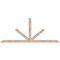 Ekena Millwork Saratoga Smooth Timber Gable Bracket, Douglas Fir, 84"W x 35"H x 1 1/2"D x 3 1/2"F, 10/12 Pitch GBW084X35X0204SAR00SDF - alternate 1